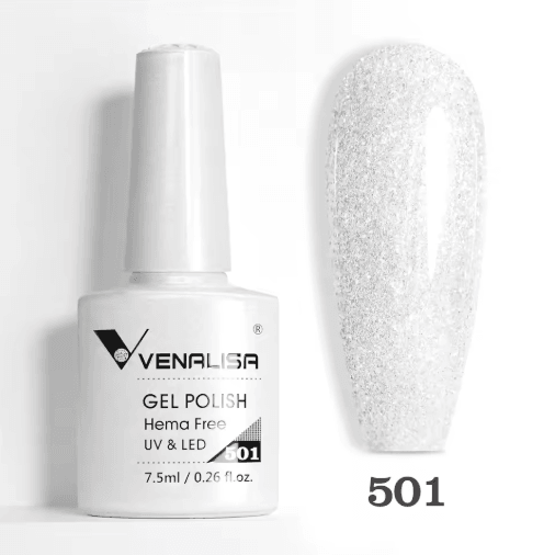 Venalisa HEMA and TPO Free Glitter Gel Nail Polish Jelly Pink Nude Collection