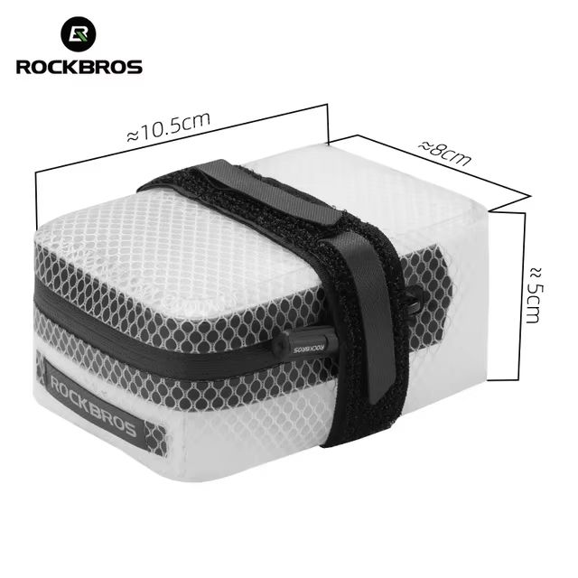 ROCKBROS 0.4L Waterproof Bike Saddle Bag Lightweight MTB and Road Tail Pouch