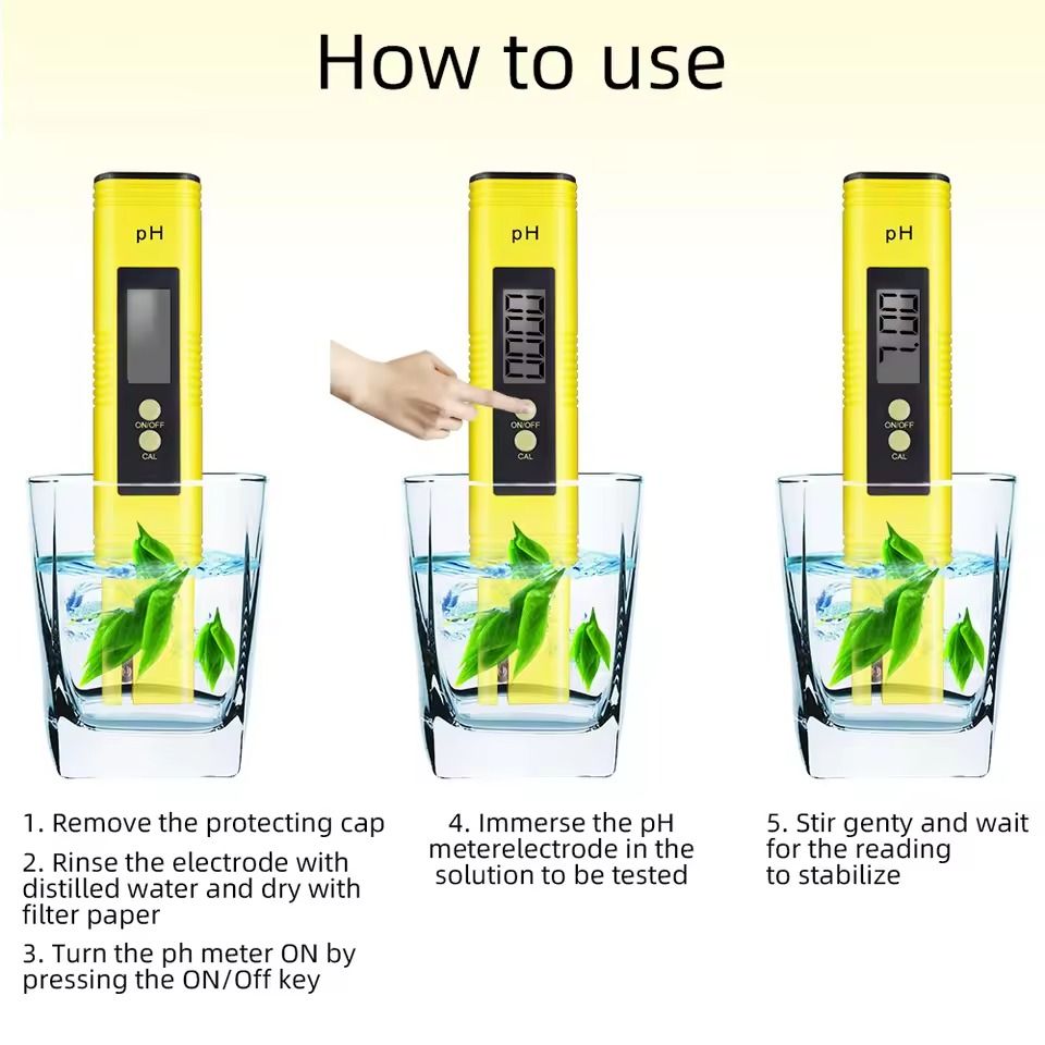 Digital PH and TDS Water Tester Kit with LCD Display