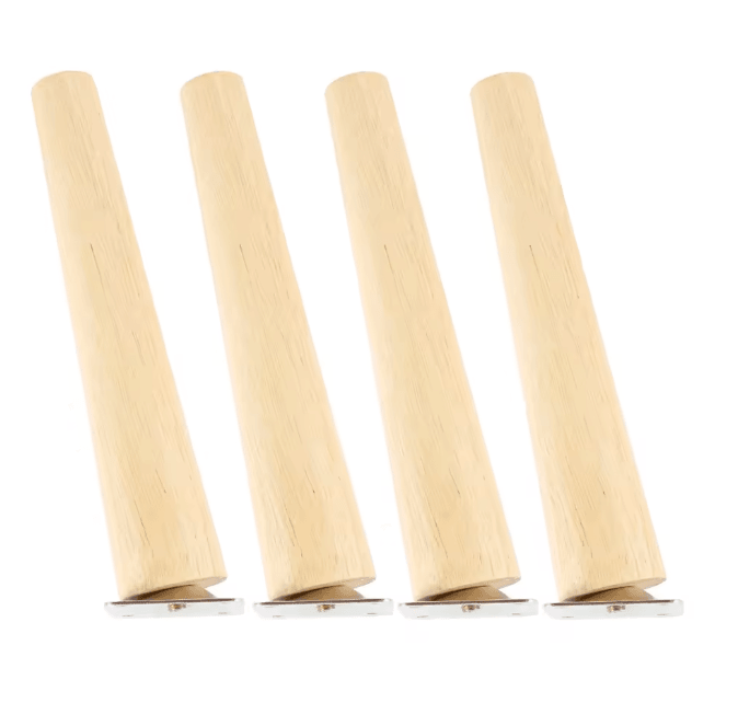 Solid Wood Furniture Legs Replacement Feet Set of 4