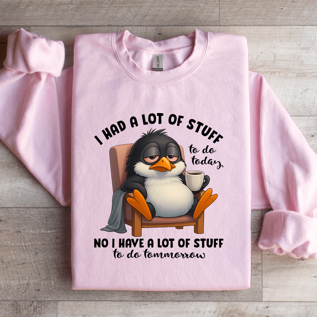 I Had A Lot Of Stuff To Do Today Sweatshirt