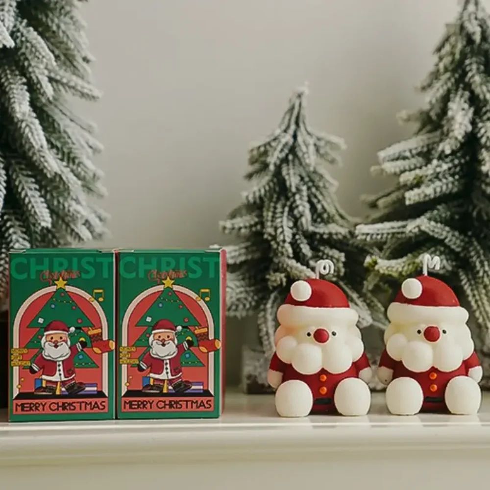 Holiday Soy Wax Christmas Candle Set – Christmas soy wax candle Gift-Ready Decor (8–12 Hr Clean Burn)
