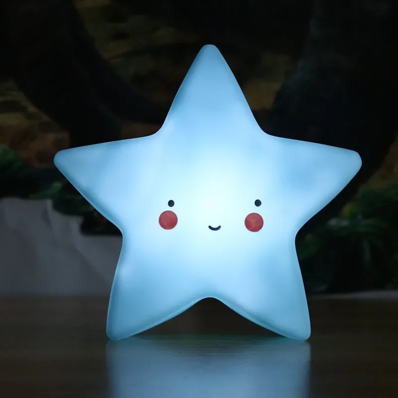 Night Light Cartoon Fantasy Mini LED Star Moon Interior Lighting, Baby Room Decoration, Children Gift Toy Night Lamp