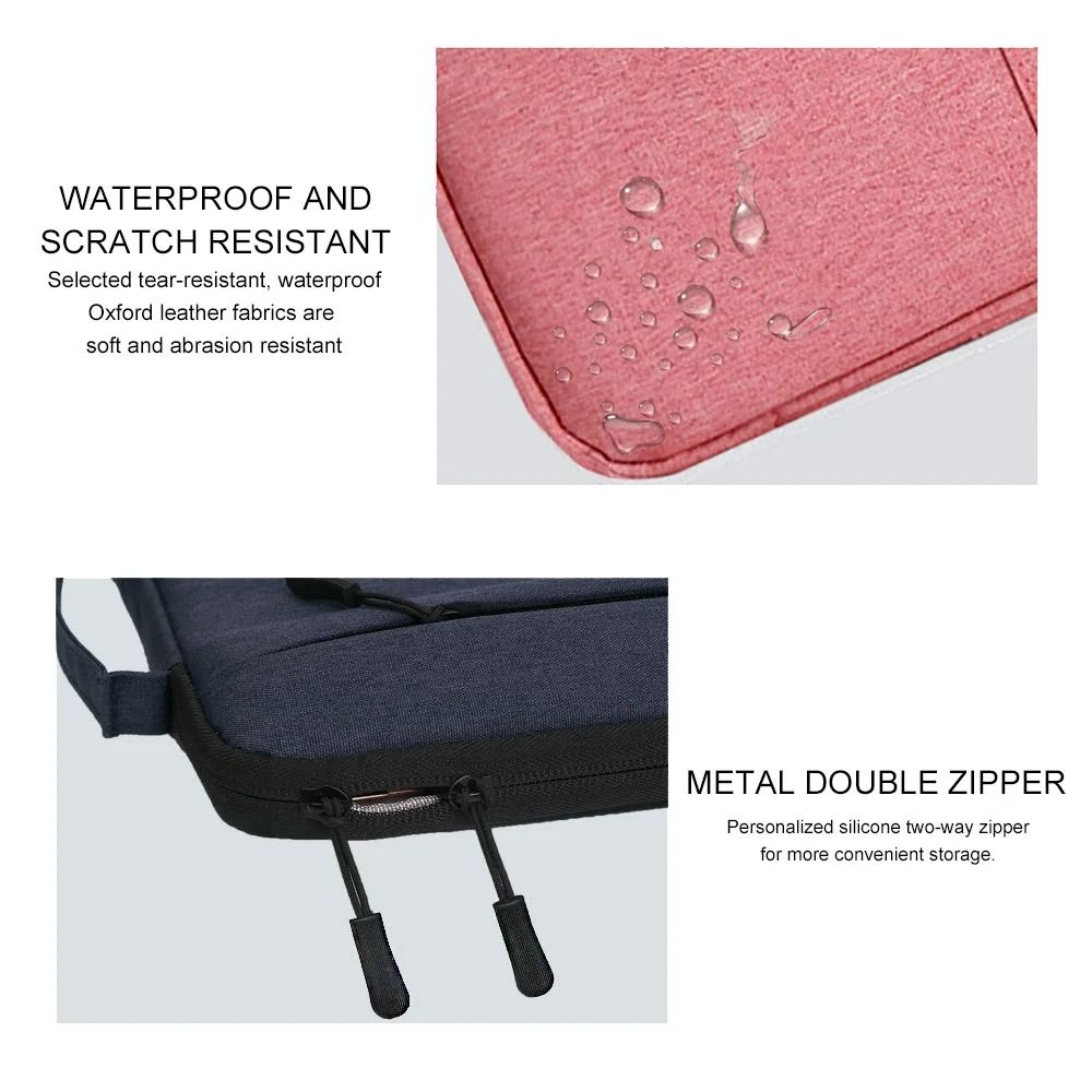 Professional Waterproof Slim Laptop Sleeve and Multi-Fit Notebook Briefcase