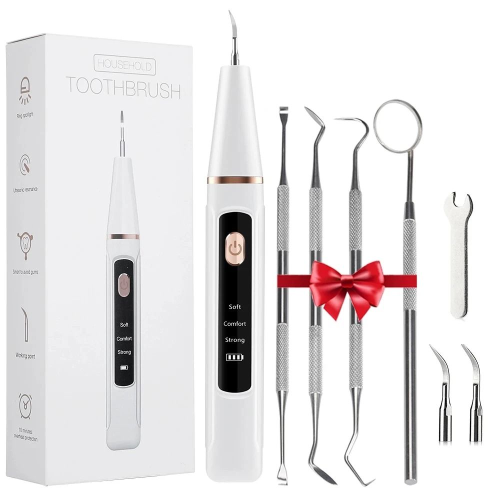 Electric Dental Scaler And Tartar Remover With Ultrasonic Plaque Cleaning Kit