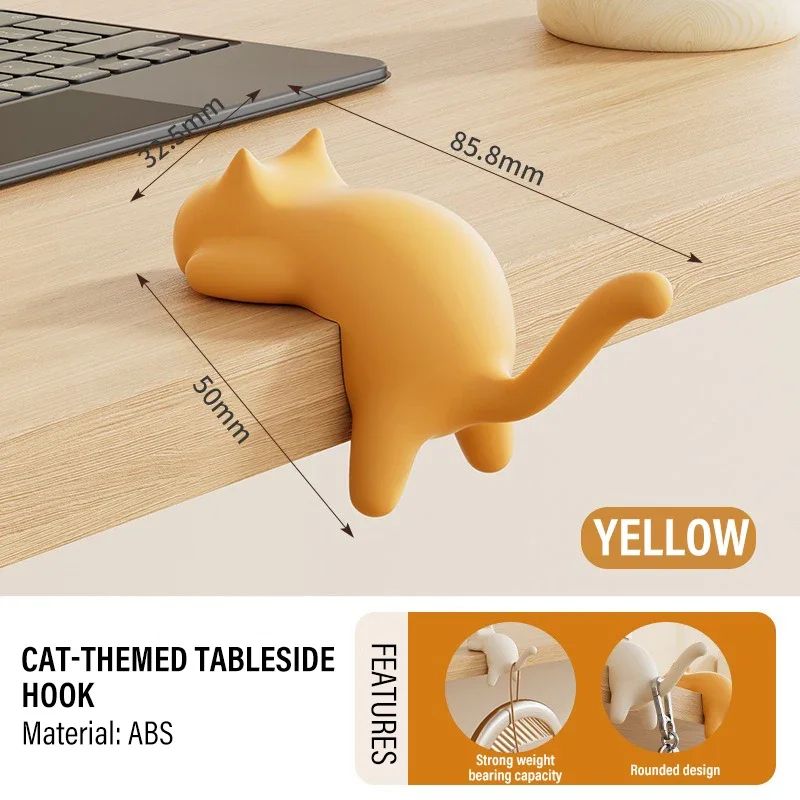 Cute Cat Table Keychain Hook Holder