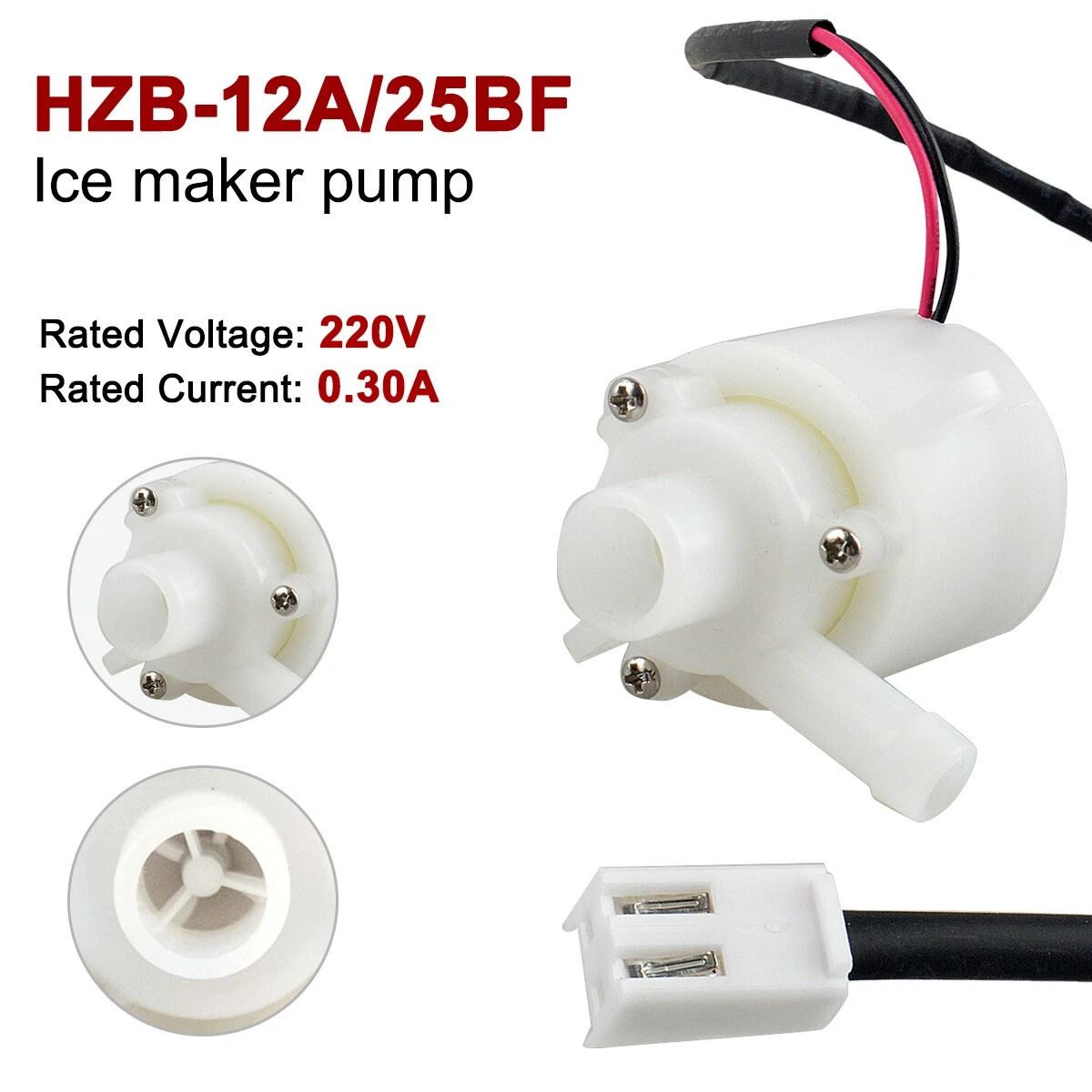Ice Machine Water Pump Replacement Bullet Ice Makers