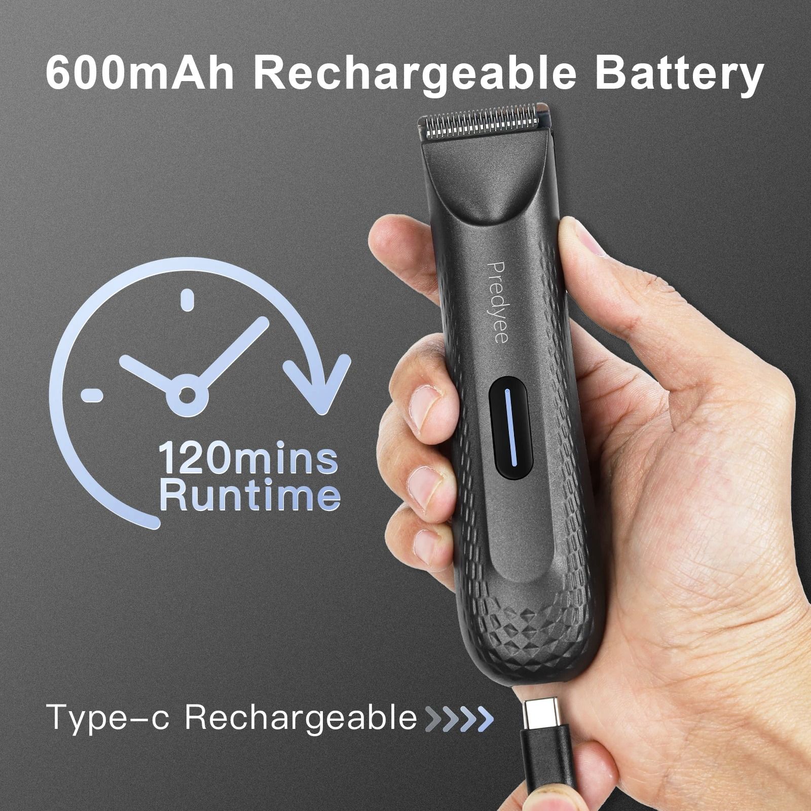 Professional Electric Body Groomer | Waterproof Groin & Pubic Hair Trimmer