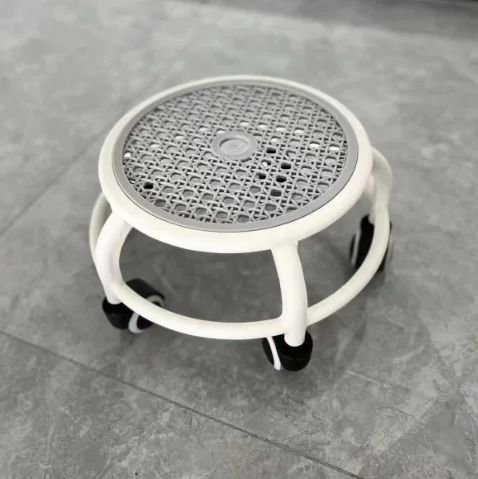Silent Rotating Circular Rolling Stool