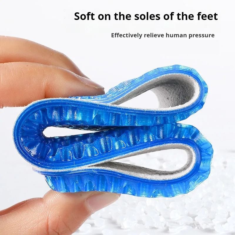 Silicone Honeycomb Insoles Shock Absorption Breathable Shoe Pads