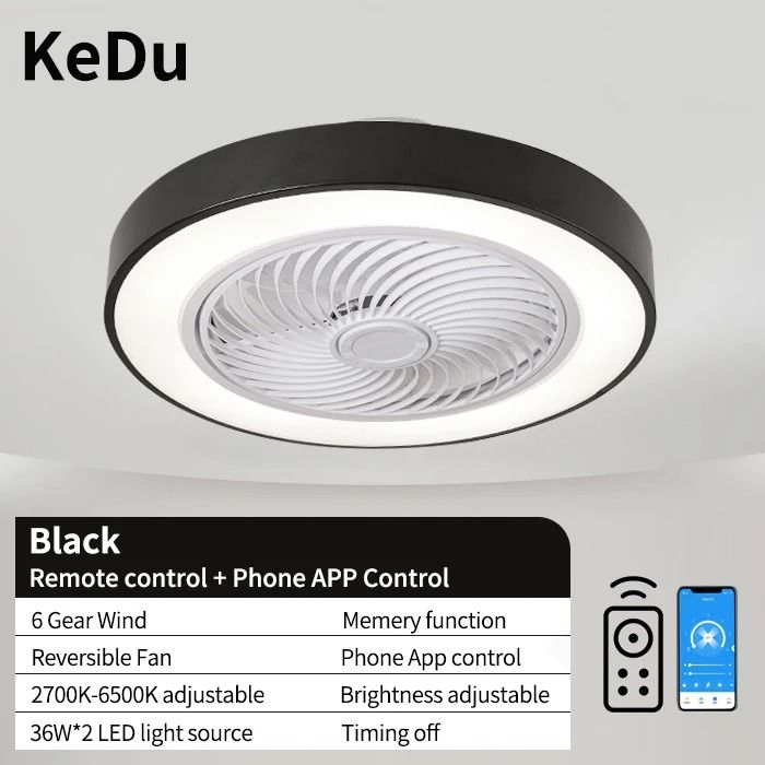 Integrated Modern Ceiling Fan Light
