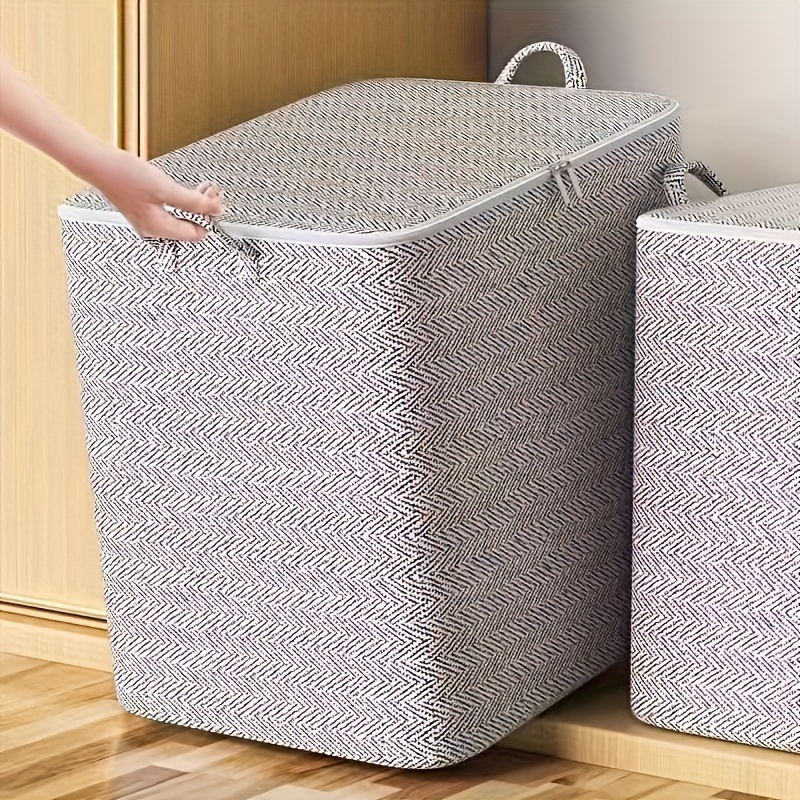 Extra Large Storage Box with Lid – Durable, Space-Saving Design for Clothes, Bedding, and Home Organization