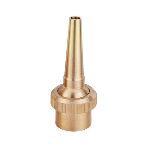 Brass Fountain Nozzle Adjustable Straight Jet for Pond and Garden Fountains