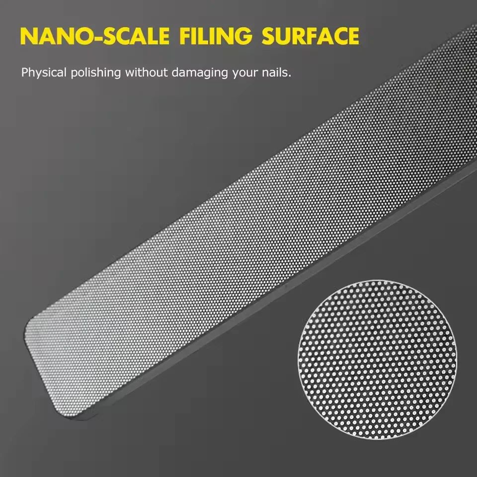 Glass Nail File and Nano Nail Buffer Crystal Shine Polisher