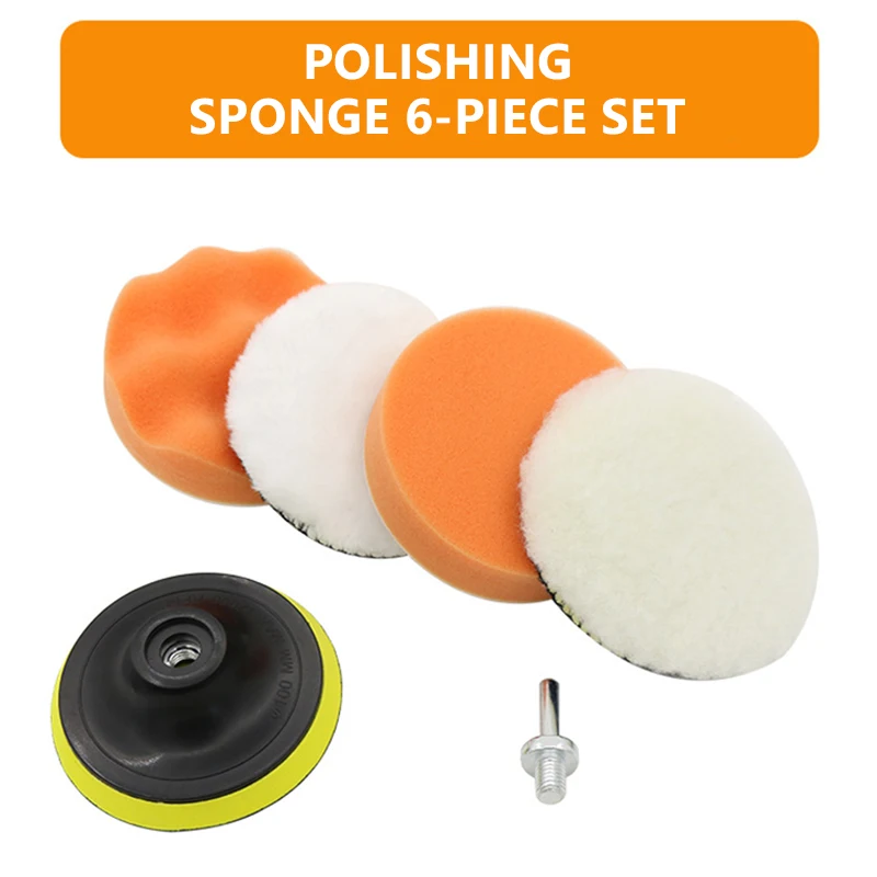 Car Polishing Sponge Pads Kit Foam Pad Buffer Kit Polishing Machine Wax Pads for Removing Scratches