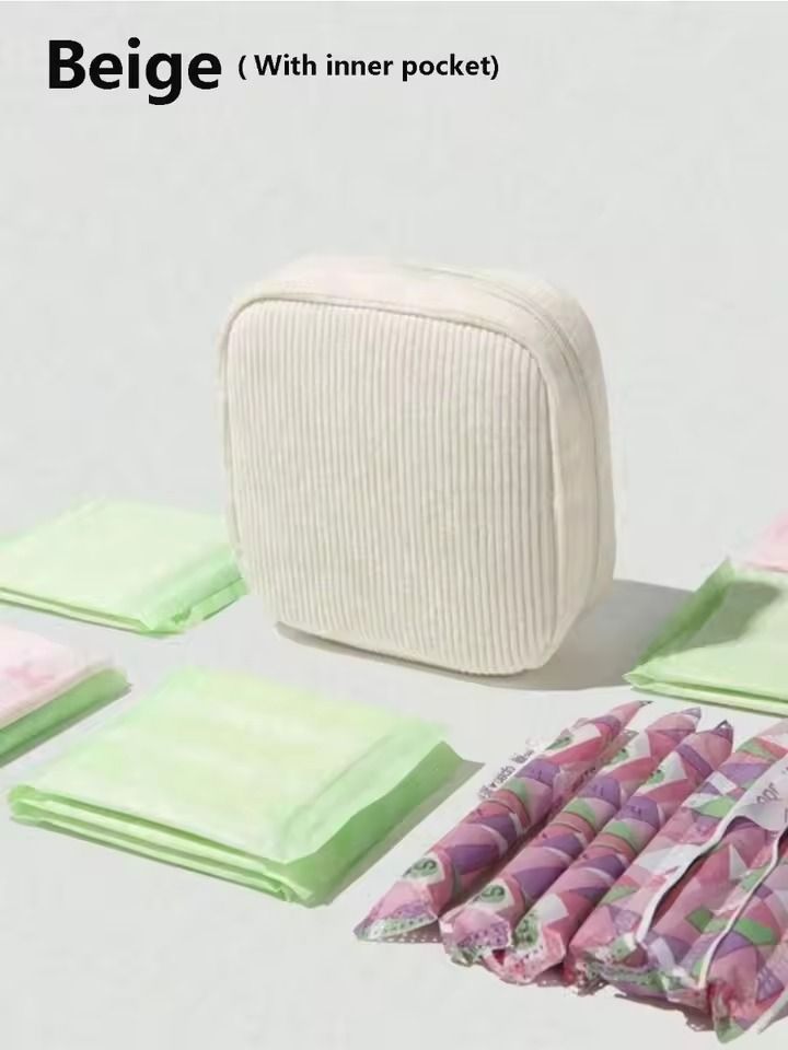 Portable Napkin Storage Bag with Large Capacity for Girls