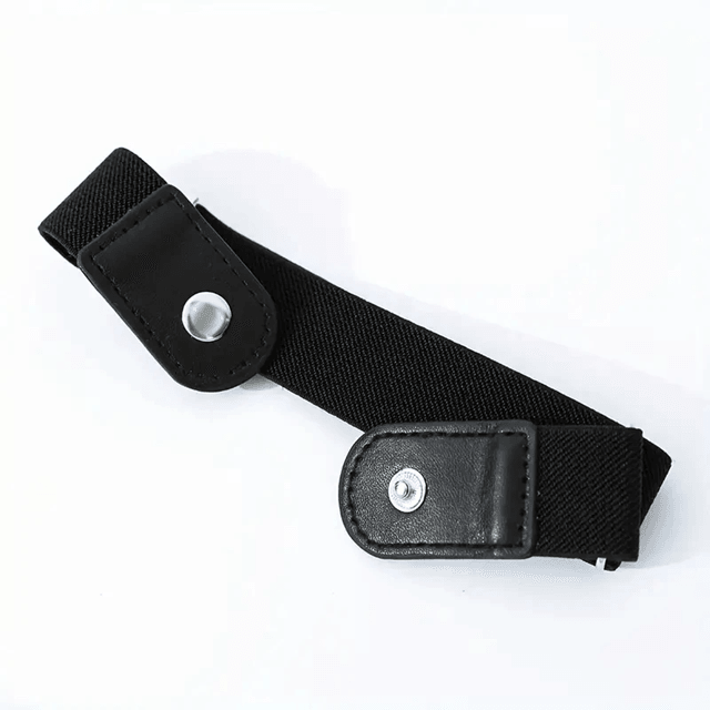 Unisex No Buckle Elastic Stretch Belt Set Adjustable Invisible Fit