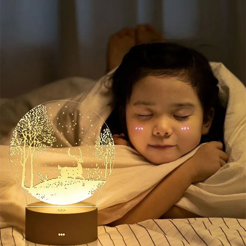 USB Acrylic 3D LED Neon Sign Night Light
