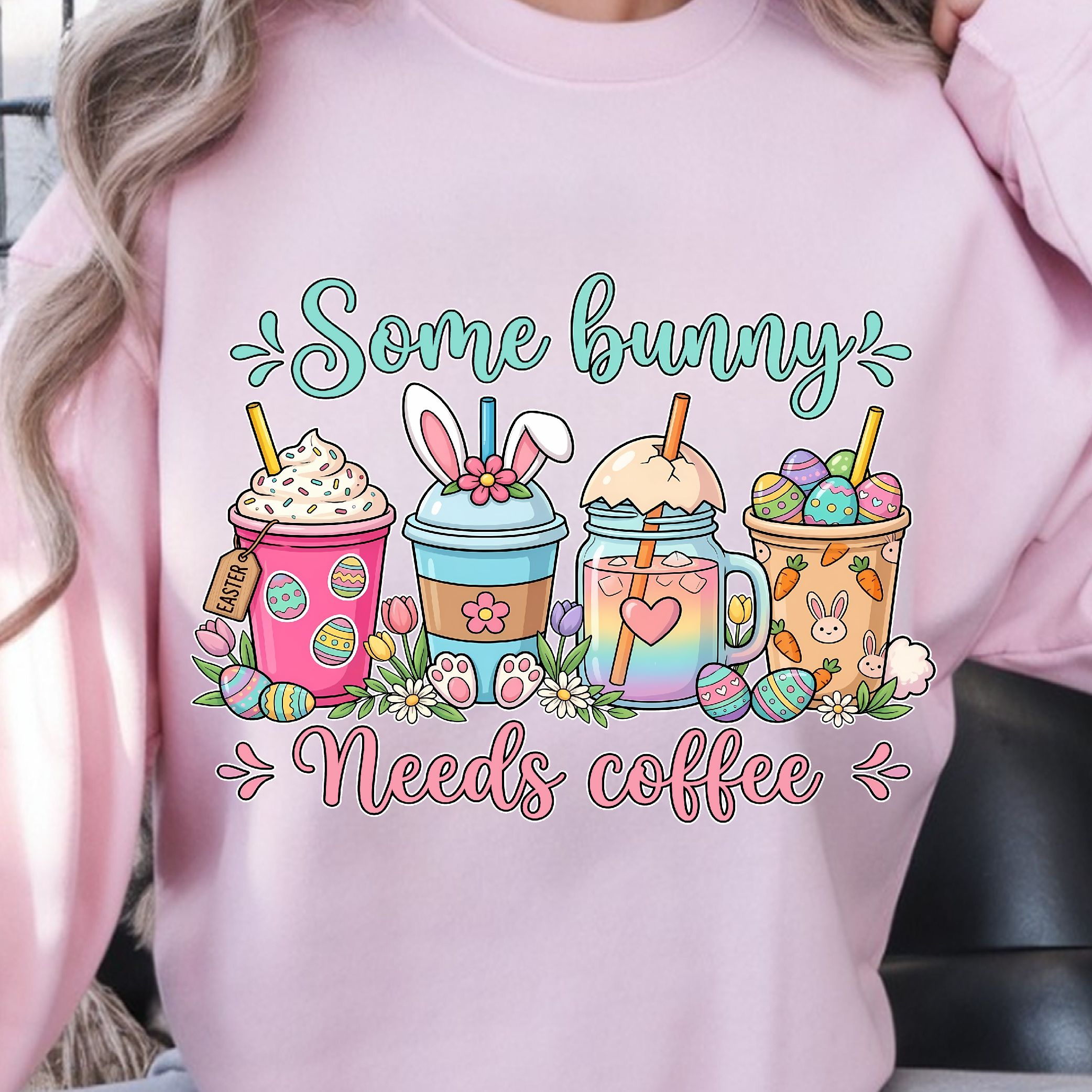 Some Bunny Needs Coffee Shirt, Funny Coffee T-Shirt, Cute Bunny Tee