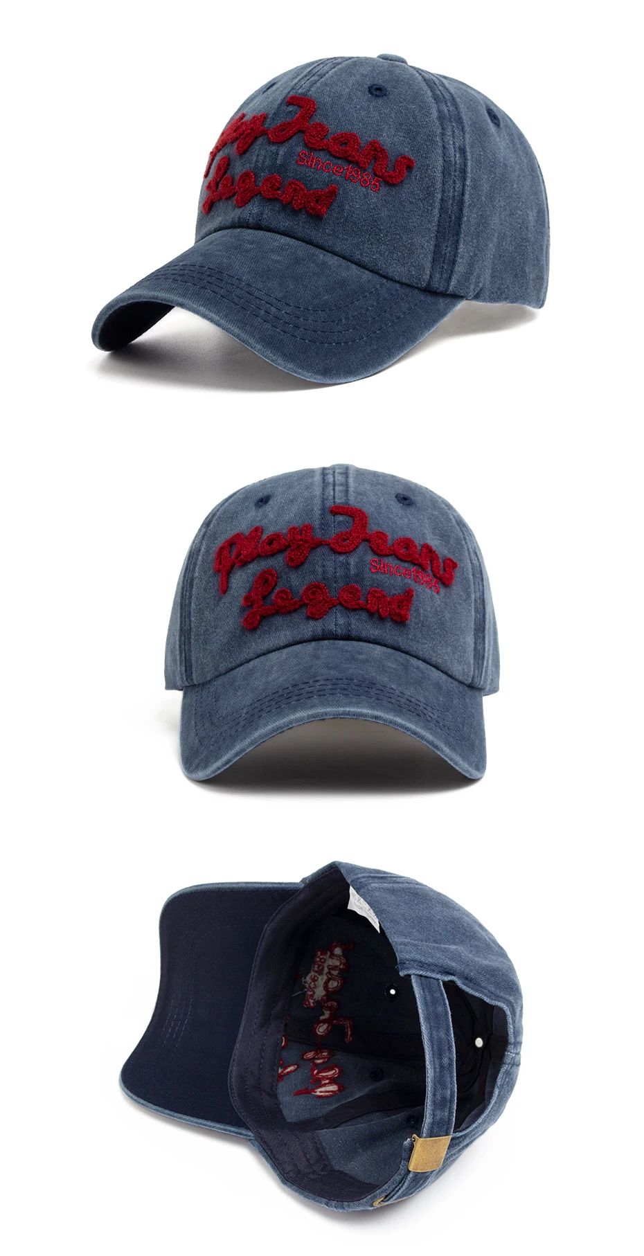 CNTANG Cotton Letter Embroidery Baseball Cap