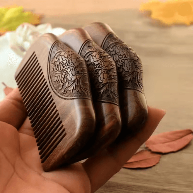 PureWood Pocket Sandalwood Comb Fine Tooth Beard and Hair Styling
