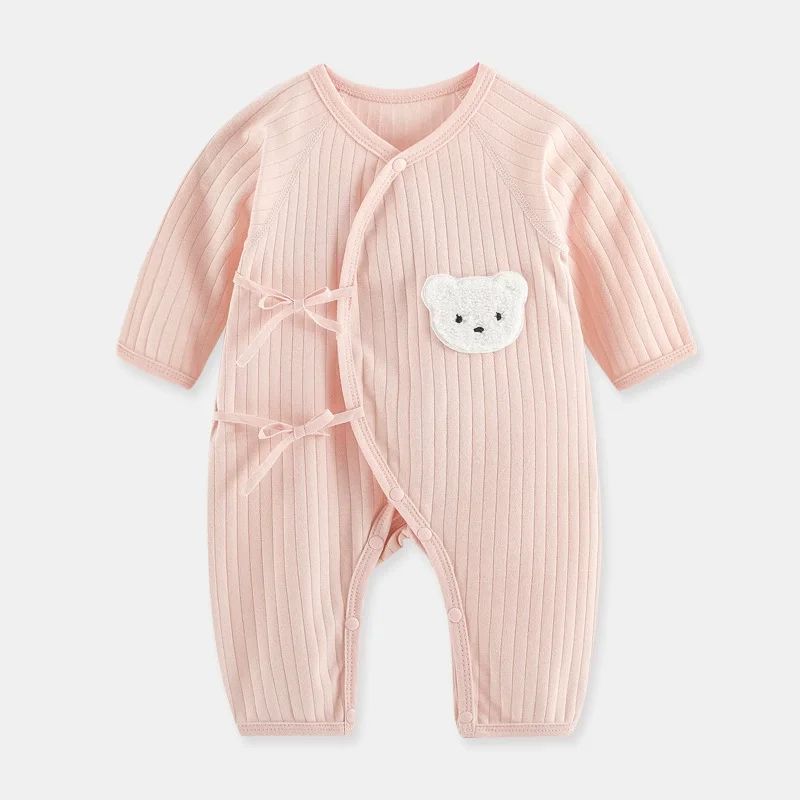 Somenie Cotton Knitted Baby Jumpsuit Long Sleeve Infant Romper