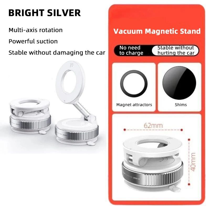 Magnetic Phone Holder with Three Axis Rotation