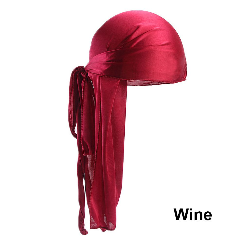 Pre-Tied Bandana Turban Hijab Silk Durag Pirate Hat Fashion Men Women Chemo Cap Headwrap