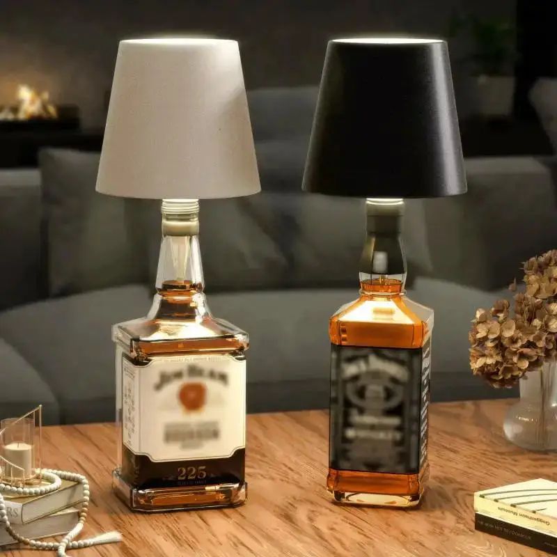 Portable LED Bottle Lamp RGB Rechargeable for Bar Restaurant Camping Decor