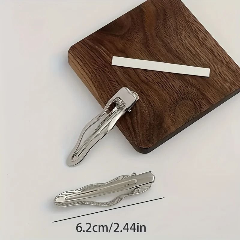 8pcs Elegant Silvery Hair Clips Set