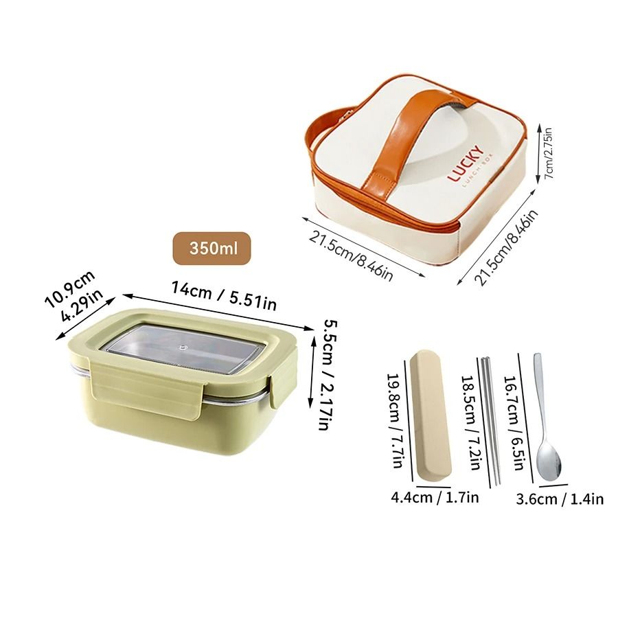 Stainless Steel Lunch Box Leak Proof Divided Microwave Safe Bento Container