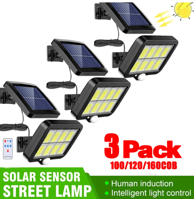 BrightGuard Solar Motion Sensor Wall Light with Split Panel