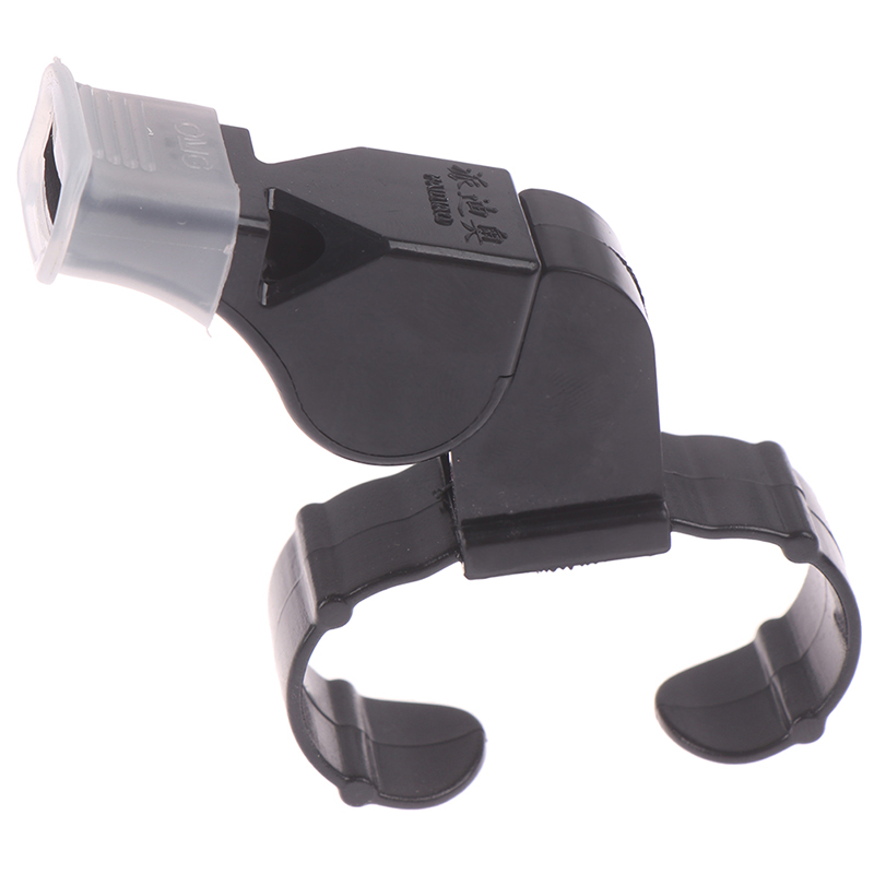 Professional Pealess Finger Grip Referee Whistle with Comfortable Mouth Grip