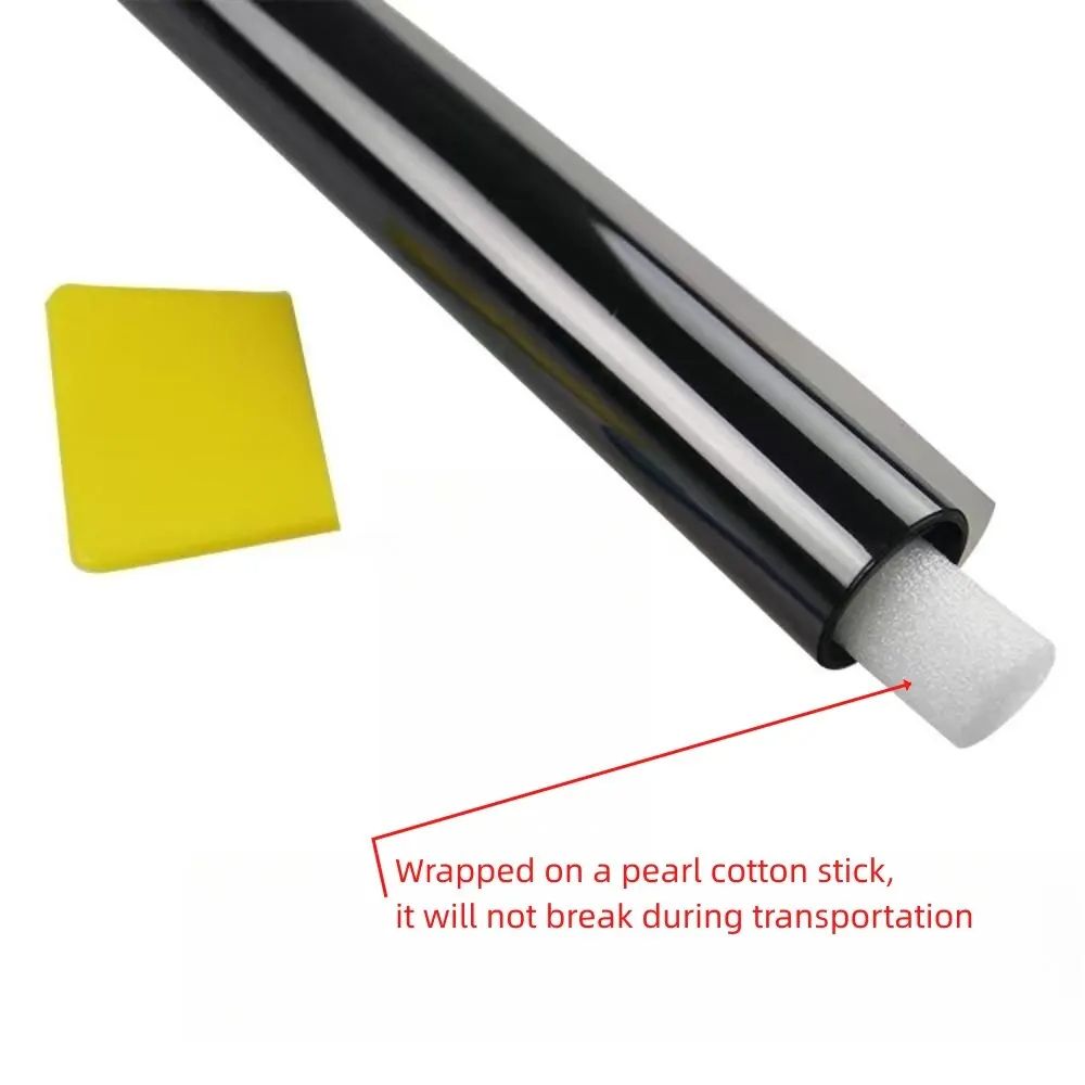 Car Window Tinting Film Black VLT Glass Solar UV Protector Heat Insulation Sticker Home Window Foil