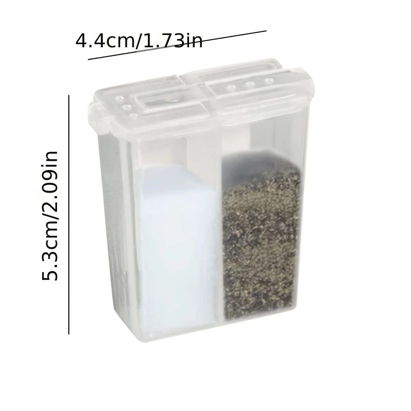 2 in 1 Camping Seasoning Shaker Bottle Salt and Pepper Container