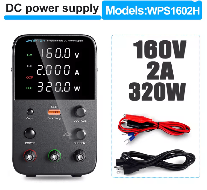 Programmable DC Power Supply 30V 10A Wanptek WPS3010H Adjustable Bench Unit