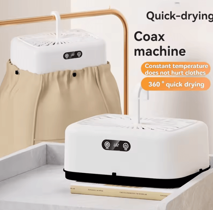 Mini Portable Electric Clothes Dryer Compact Foldable Laundry Dryer with Bag and Timer