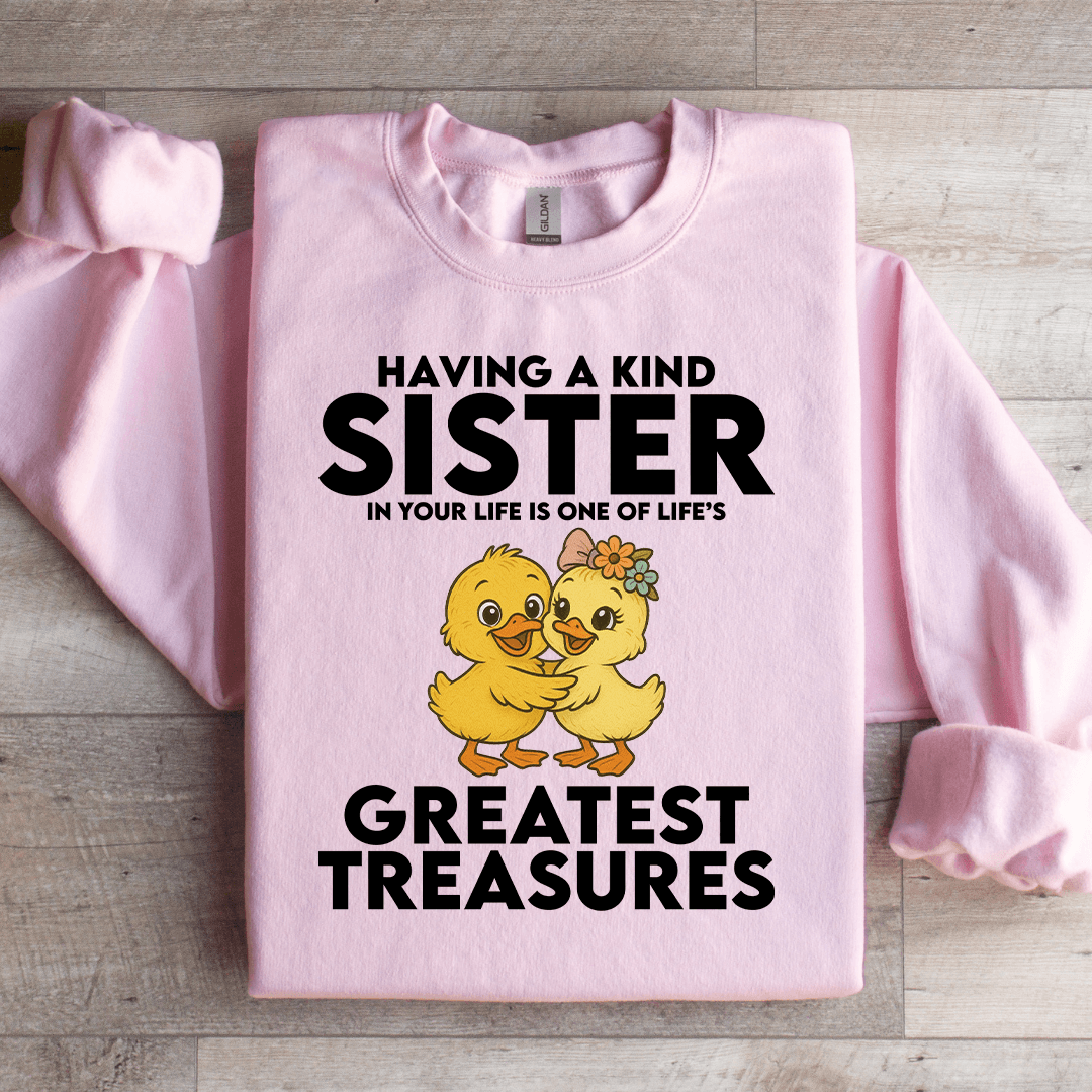 Having A Kind Sister In Your Life's Greatest Treasures Sweatshirt