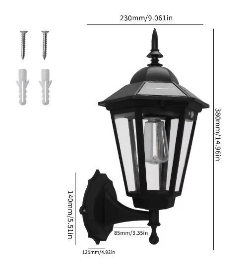 Retro Tungsten Filament Solar Pathway Light – Waterproof Outdoor Garden Landscape Lamp