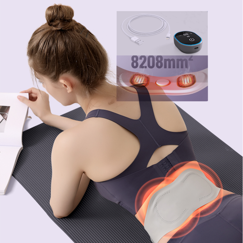 Adjustable Temperature EMS Slim Belt, Professional Abdominal Distension Relief, Portable Lumbar Massager