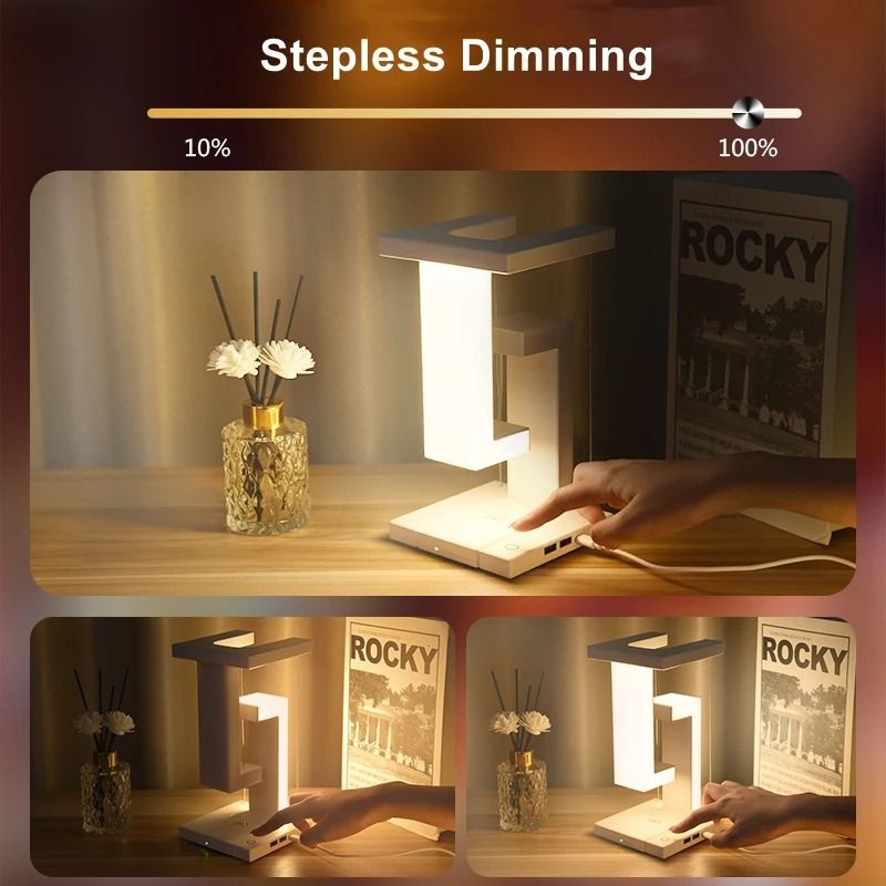 Novelty Floating Lamp With Detachable Wireless Charger