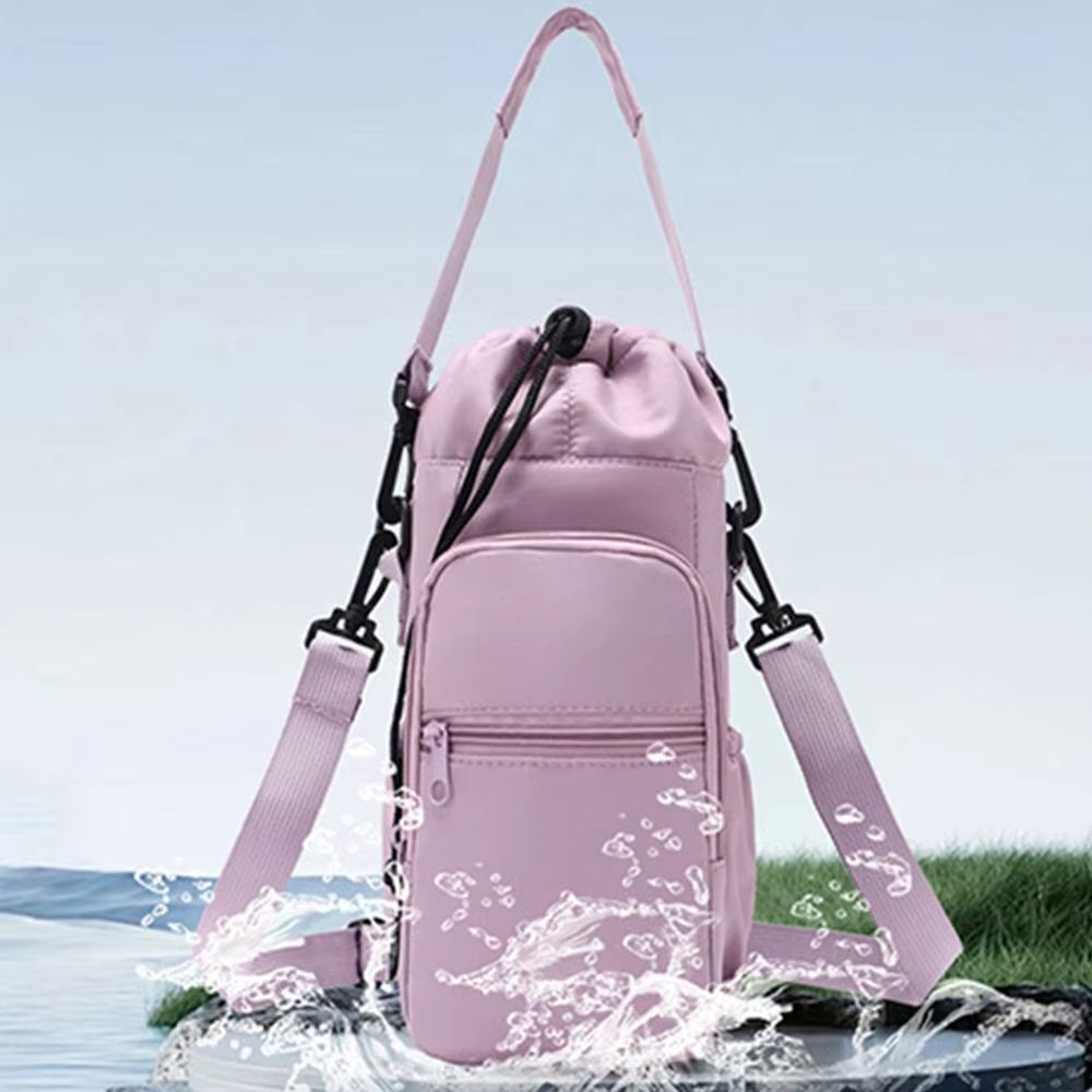 Insulated Crossbody Water Bottle Sling Bag with Phone Pocket