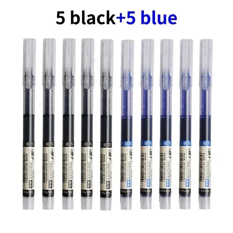 10-Piece Quick-Drying Precision Gel Pen Set