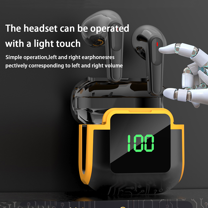 TWS Wireless Bluetooth 5.3 Earbuds with Mic, Touch Control, HD Stereo Sound, Noise Cancelling Headphones
