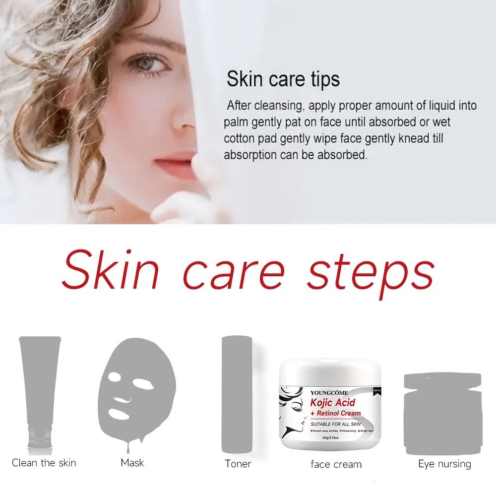 Kojic Acid Retinol Cream Anti Aging Moisturizing Brightening Face Cream