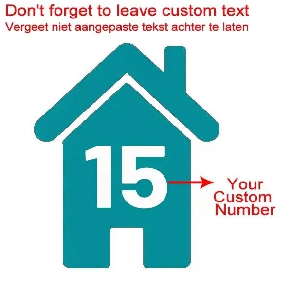 Custom Wheelie Bin Number Stickers Vinyl House Number Decal Set