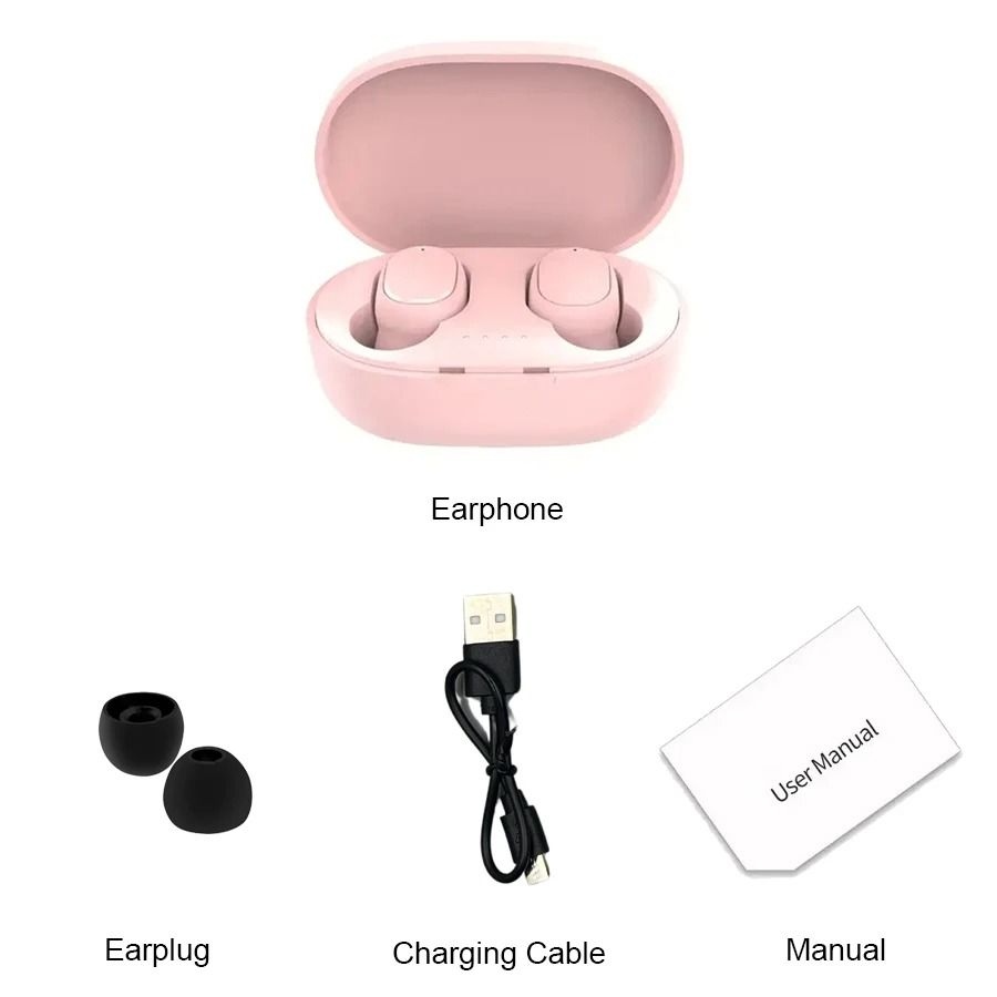 Wireless Bluetooth Earbuds with Noise Cancelling and Charging Case