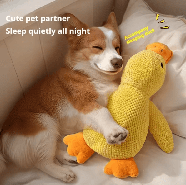 Squeaky Plush Duck Dog Toy – Durable Chew & Boredom Relief Companion