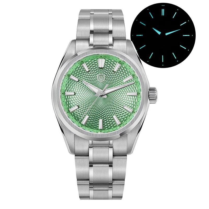 Guilloche Dial Quartz Watch – High-Precision Sweep Movement Luxury Timepiece