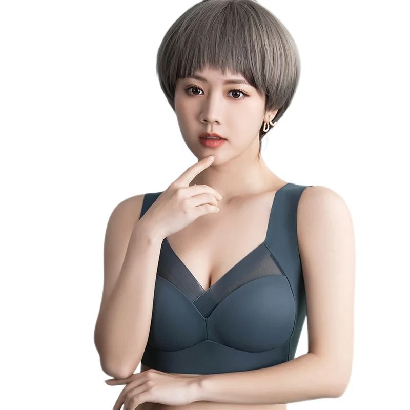Breathable Sports Bra | Mesh Patchwork Push-Up Gym Vest